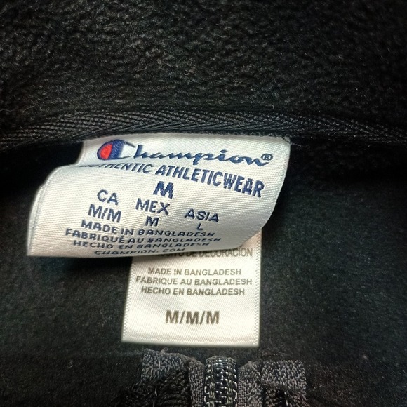 Champion NHL Pittsburgh Penguins Black Fleece 1/4 Zip Medium - Picture 3 of 6